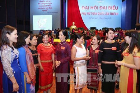В Ханое открылся 12-й съезд Союза вьетнамских женщин - ảnh 1